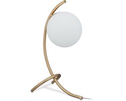 Tafellamp - metaal - glas - E27 - slaapkamer