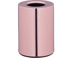 tafellamp minimalistisch - zonder kap - 11 x 8 cm - E27-fitting - metaal - nachtkastlampje - koper