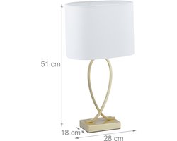 Tafellamp modern - E27 - slaapkamer