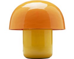 Tafellamp Mushroom Duo 20cm oranje en geel Kare Design