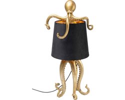 Tafellamp octopus goud en zwart 60cm Kare Design