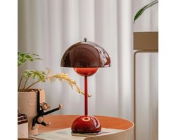 Tafellamp Oplaadbaar – 3 Kleuren - Draadloos en dimbaar - Moderne touch lamp – Nachtlamp Slaapkamer – Decoratieve - Bureaulamp - LED -Klaret