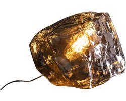 Tafellamp Rock Chrome Glas 1 Lichts 28cm