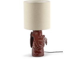 Tafellamp Rood - Beige Paloma 25 Ø x Marie Michielssen