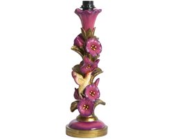 Tafellamp - roze - Berisso - kunststof - Ø 15cm - E27 - 8057089 - Light & Living
