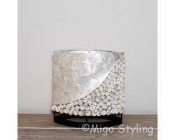 Tafellamp - Schelp - Slaapkamer - Woonkamer - E27 - Nachtkast lampje - Ovaal - Leeslamp - Bedlamp