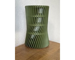 Tafellamp - Set van 2 - 3D geprint - E27 - Modern - Industrieel - Decoratief - Duurzaam kunststof - Groen