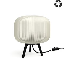 Tafellamp - Slaapkamer - Modern en industrieel ontwerp - Decoratieve tafellamp - Volledig van gerecycled materiaal - 3D Geprint - Breed