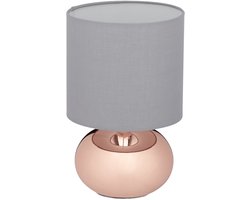 tafellamp slaapkamer - Ø18 cm - met snoer - e14 - koper