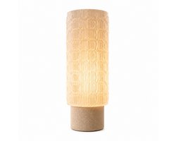 Tafellamp Slaapkamer – Ripple Column LED Tafellamp met Warm Wit Licht – Decoratieve Schemerlamp Woonkamer met Philips LED