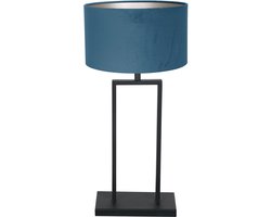 Tafellamp Stang | 1-lichts | blauw / zwart | E27 grote fitting | modern design | woonkamer / slaapkamer | industrieel look