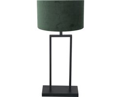 Tafellamp Stang | 1-lichts | groen & zwart | E27 fitting | sfeervolle verlichting | modern ontwerp | woonkamer / studiekamer