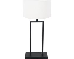 Tafellamp Stang | 1-lichts | wit / zwart | E27 grote fitting | modern design | woonkamer / slaapkamer