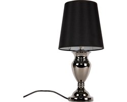Tafellamp Steampunk metaal 48xØ22 cm E14 chroom en zwart