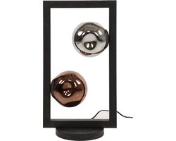 Tafellamp Stellar | 2 lichts | Artic zwart | 30x20x55 cm | modern / industrieel design | sfeerverlichting | woonkamer / bureau