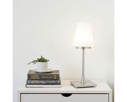 Tafellamp Touch | 1 lichts | wit | staal | dimbaar | modern design | slaapkamer lamp
