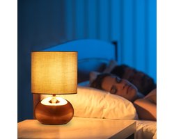 Tafellamp touch - dimbaar - 3 standen - slaapkamer - koper