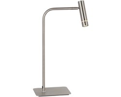 Tafellamp Volari 4709ST staal 50cm moderne tafellamp met draaibare en kantelbare kop van Steinhauer met touchdimmer