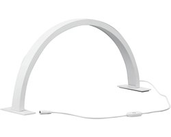 Tafellamp voor Nagels - Halve Maan Lamp voor Wimperextensions - 35W Nagel Bureau Lamp - Dimbare Koele Warme Verlichting Manicure Lamp voor Schoonheid - Wimpers en Tattoo (EU Plug)