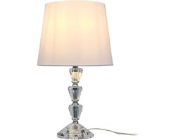 Tafellamp - wit - 40,5x23 cm - met kap