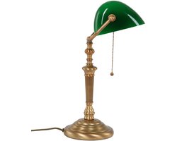 Tafellampen Ancilla 6185BR Brons E27 fitting met trekschakelaar, kantelbaar, van Steinhauer van metaal en glas voor binnengebruik
