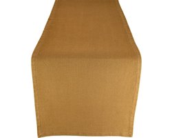 Tafelloper - 100% katoen -  Tabacco - 40 X 140 cm
