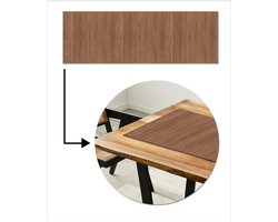 Tafelloper 150x50 cm - Tafelmat vinyl Hout - Boomstronk - Patronen - Tafeldecoratie - Tafelversiering - Keuken decoratie - Tafel versiering