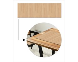 Tafelloper 150x50 cm - Tafelmat vinyl Naturel - Hout - Plank - Patronen - Tafeldecoratie - Tafelversiering - Keuken decoratie - Tafel versiering