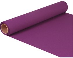 Tafelloper - 2x - paars - 500 x 40 cm - papier - tafelversiering voor op een tafelkleed - bunnen midden band