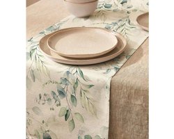 Tafelloper-Eetkamer-Keuken-Rechthoekig-Khaki-33x183CM