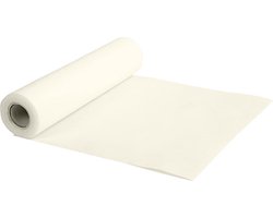 Tafelloper - Lang Tafelkleed - Smal Tafelkleed - Crèmekleurige Tafelloper - Tafeltextiel Crème - Feestelijk - Luxe Tafeltextiel - Elegante Tafeldecoratie - Imitatiestof - 30cm x 10 mtr