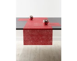 Tafelloper SPAGHETTI, SET/2, 45x150 cm, rood