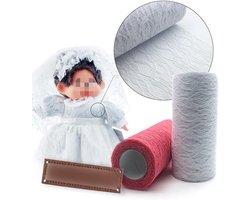 Tafelloper - Tafelband - Tafelkleed - Keuken - Eettafel - Decoratie - Tafeldecoratie voor Bruiloft - Verjaardag - Communie - Kerstmis - Herfst - Bruid & Baby Douche - Dienblad - Blauw B 15 cm x 22 m