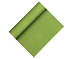 Tafelloper van fleece, stofachtig, 24 m x 40 cm, olijfgroen op rol