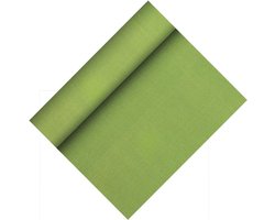 Tafelloper van fleece, stofachtig, 24 m x 40 cm, olijfgroen op rol