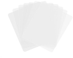 Tafelmat - 8 stuks - PP - Transparante onderlegger - Bureaubeschermer - Eetmat - Houdt tafelkleed schoon - Wasbaar - Geschikt voor keukens en eettafels - 43*28 cm - Transparant