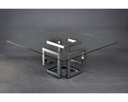Tafelonderstel Infinity Cube - Tafelbasis Metaal - Meubels Assembleren - Handgemaakt Gelaste Constructie - 50x50x50 cm - Metaal