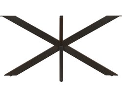 Tafelonderstel - Matrix - Staal - 145 x 70 x 73 cm - PT3 - Zwart - Inclusief stelpoten & bevestigingsschroeven