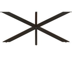 Tafelonderstel - Matrix - Staal - 180 x 80 x 73 cm - PT4 - Gepoedercoat Staal - Zwart - Inclusief stelpoten & bevestigingsschroeven