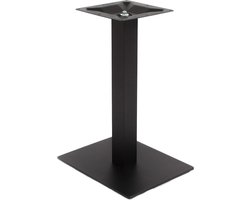 Tafelonderstel - Tafelpot Tafelvoet - Zelf een tafel maken - Gepoedercoat staal - 60 x 72 x 40 cm - Zwart