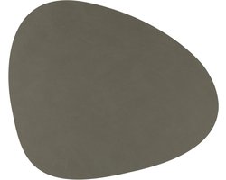 Tafelonderzetter - Placemat - Eettafel Decoratie - Gerecycled Nupo Leer - 37x44 cm - Legergroen