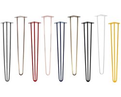 Tafelpoten Hairpin - Meubelonderstel Metaal - DIY Meubels Maken - 3-Stangen Stabiliteit - 71cm Hoog - Donkergroen