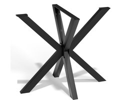 Tafelpoten Matrix 85×85×71 cm – Industrieel – Mat Zwart - Bodo®