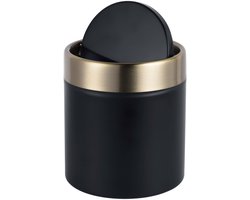 Tafelprullenbak - 1,5 l - zwart-goud