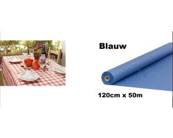 Tafelrol papier Blauw 120cm x 50meter - Tafel dekken rol gala