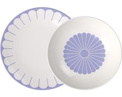 Tafelservice Fleur Couleur Set van 12