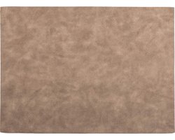 Tafelset Hoekig - Onderzetters - Tafel Beschermen - Waterafstotend - 33x45 cm - Taupe