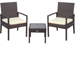 Tafelset met 2 fauteuils Aktive