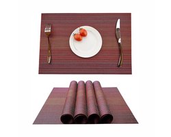 Tafelsets-Waterafstotend-Hittebestendig-Vuilafstotend-Rood