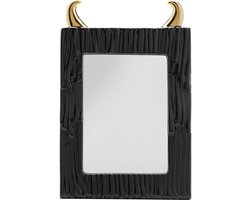 Tafelspiegel Yeti zwart en goud 19x29cm Kare Design